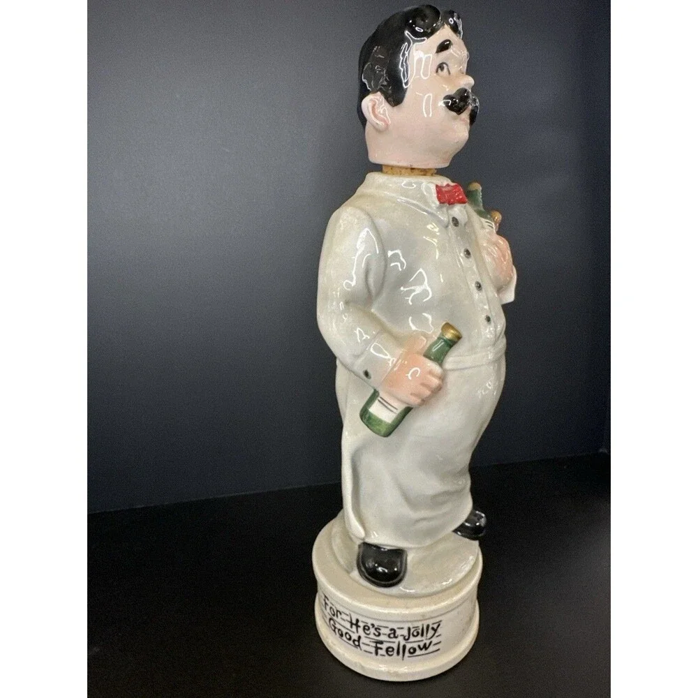 Vintage Made in Japan Bartender Music Decanter – “For He’s a‎ Jolly Good Fellow”